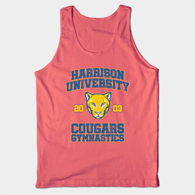 Harrison University Cougars Gymnastics - Old School Tank Top by huckblade